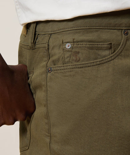 Straight Garment-Dyed Jean - Olive