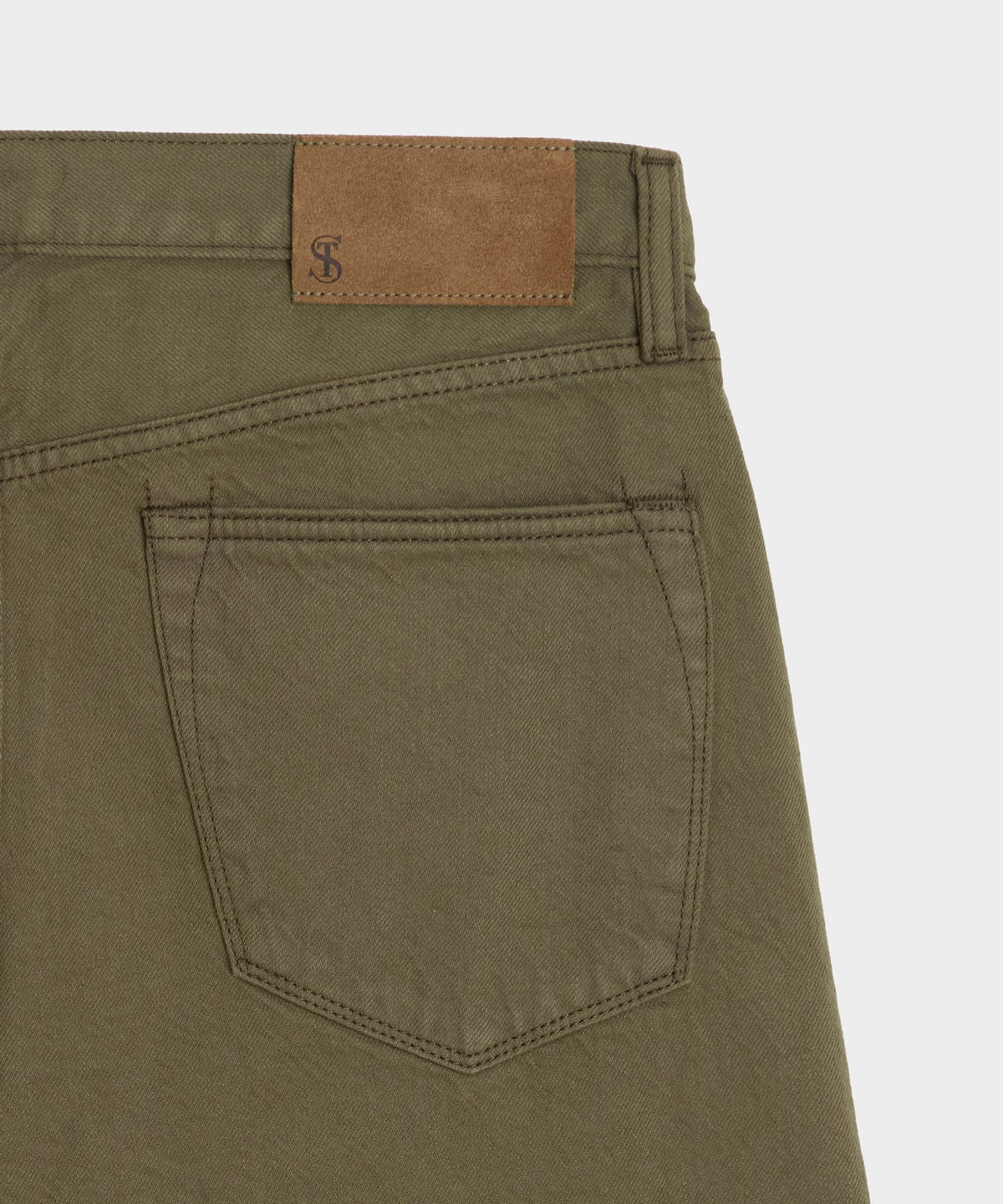 Straight Garment-Dyed Jean - Olive