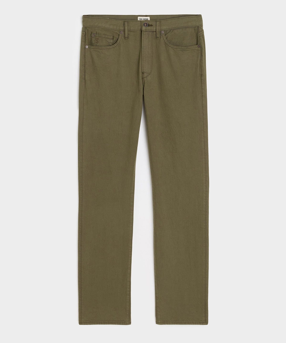 Straight Garment-Dyed Jean - Olive