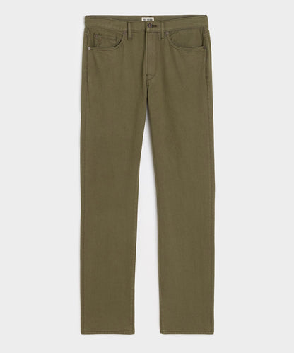 Straight Garment-Dyed Jean - Olive