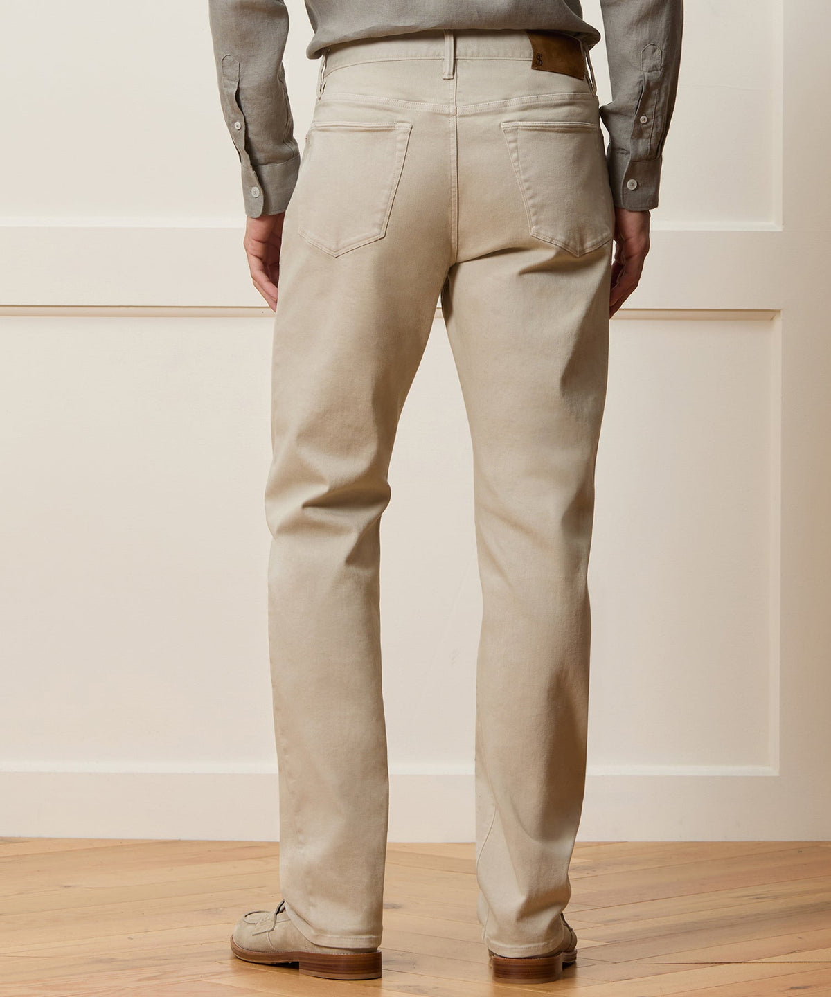 Straight Fit 5-Pocket Chino - Stone
