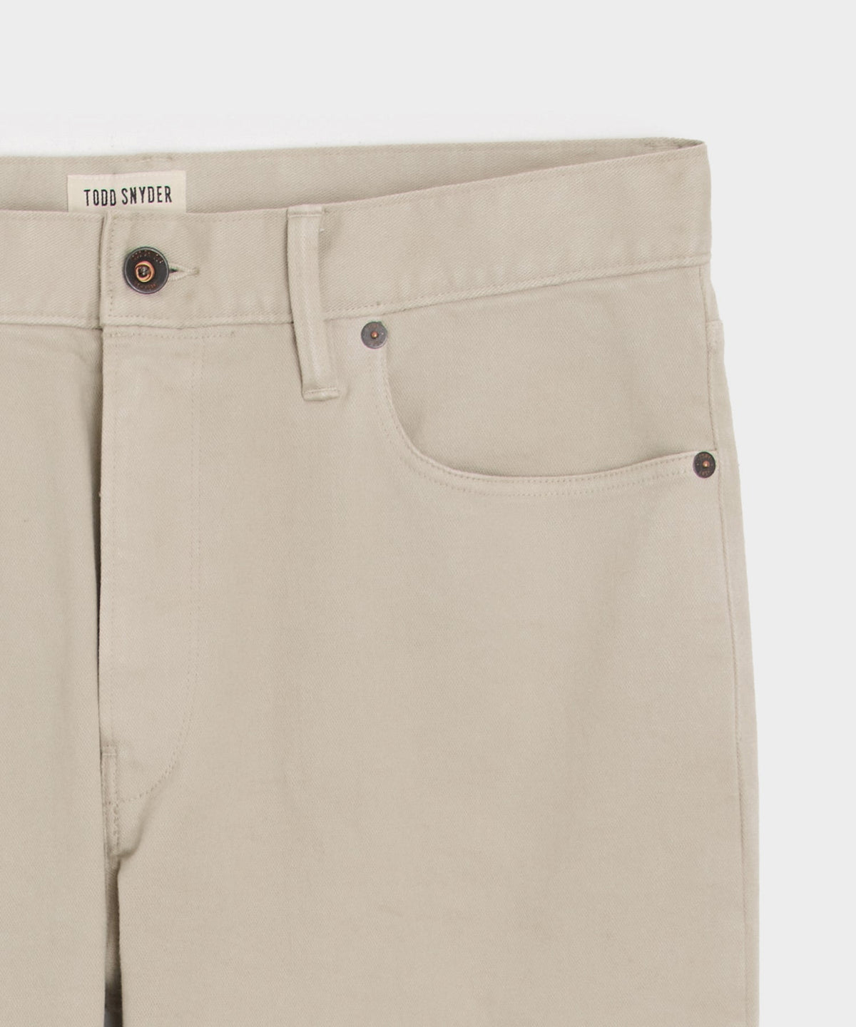 Straight Fit 5-Pocket Chino - Stone