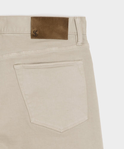 Straight Fit 5-Pocket Chino - Stone