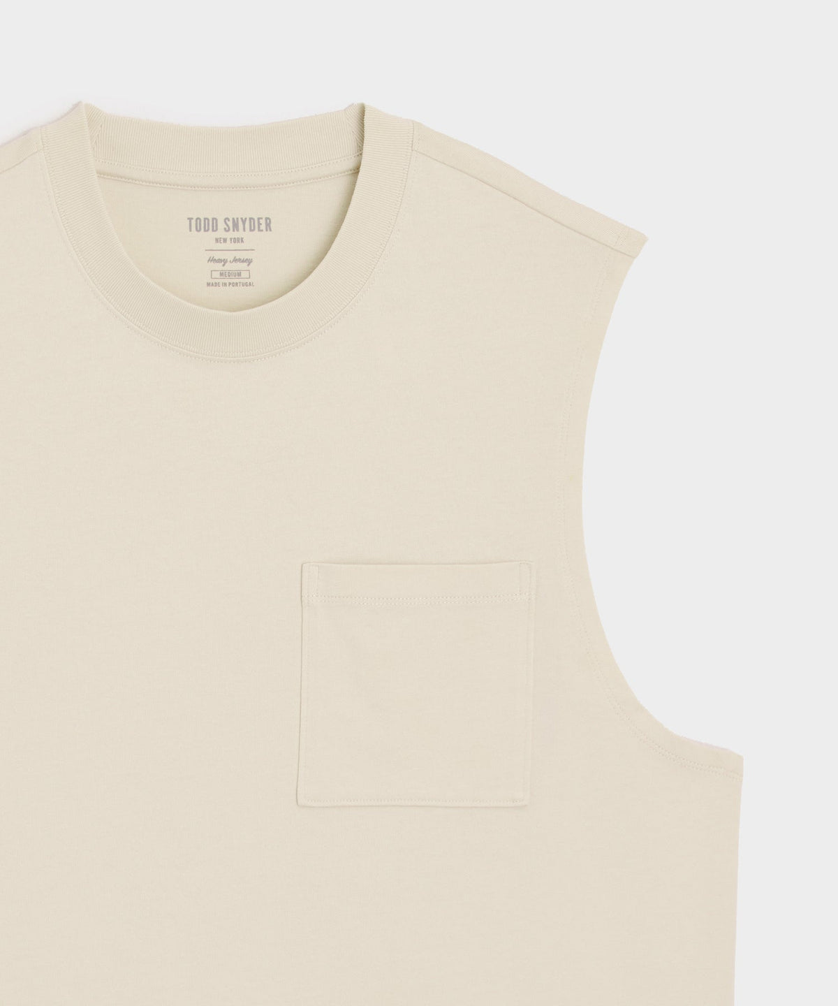 Boxy Jersey Muscle Tank - Chalk