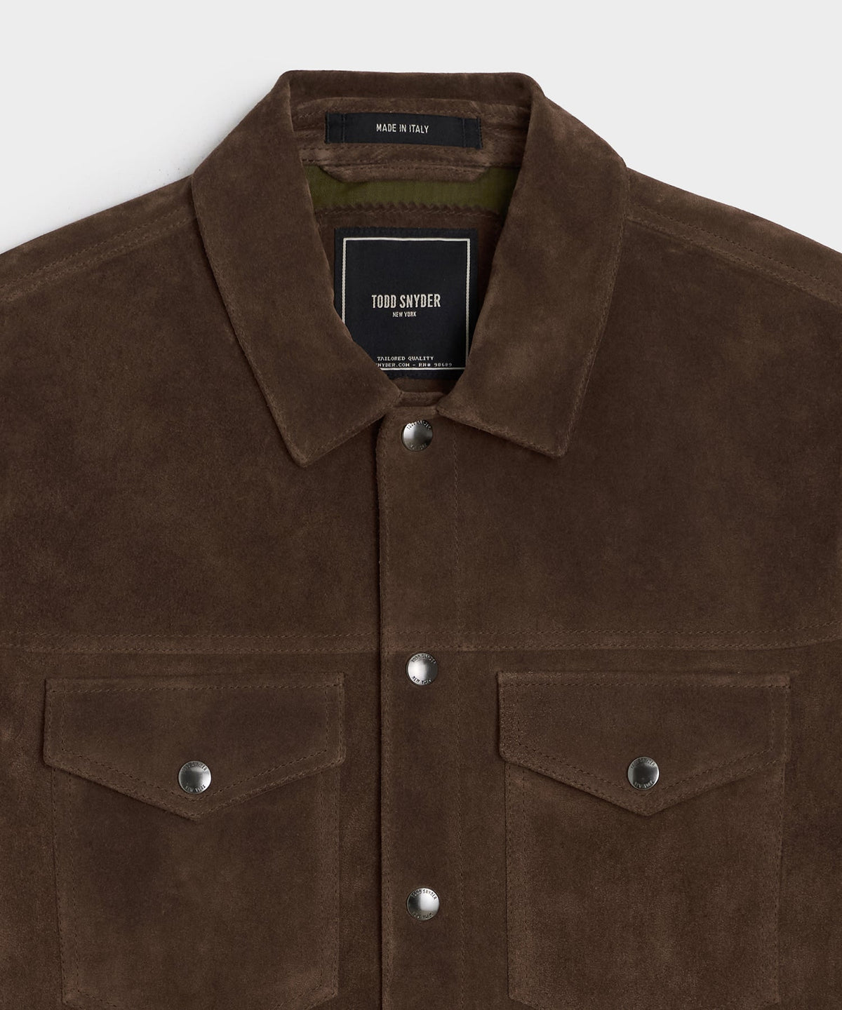 Italian Suede Dylan Jacket - Rich Brown