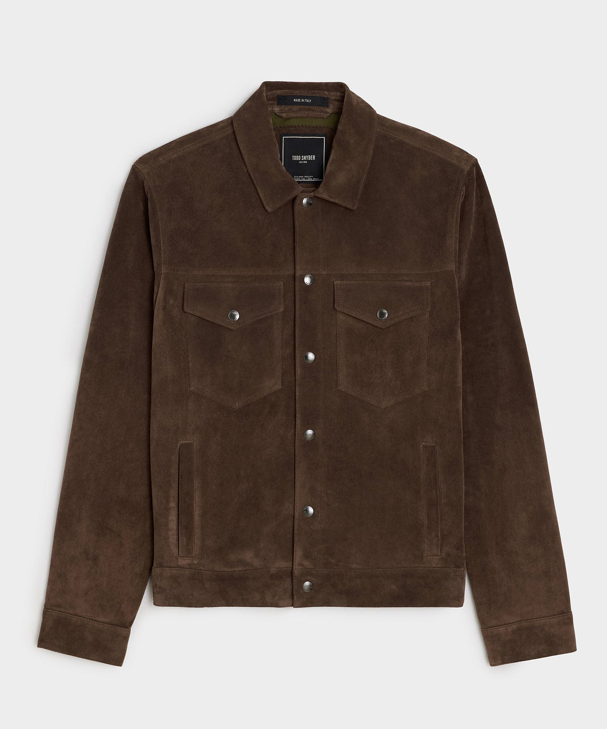 Italian Suede Dylan Jacket - Rich Brown