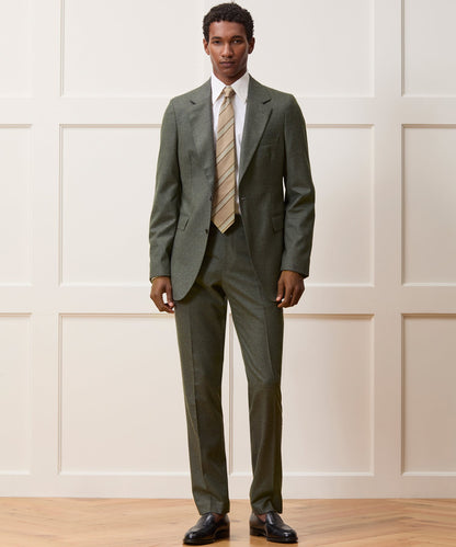 Italian Flannel Sutton Trouser - Oak Moss