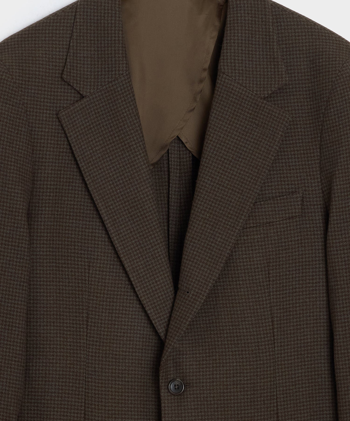 Italian Flannel Houndstooth Madison Jacket - Olive