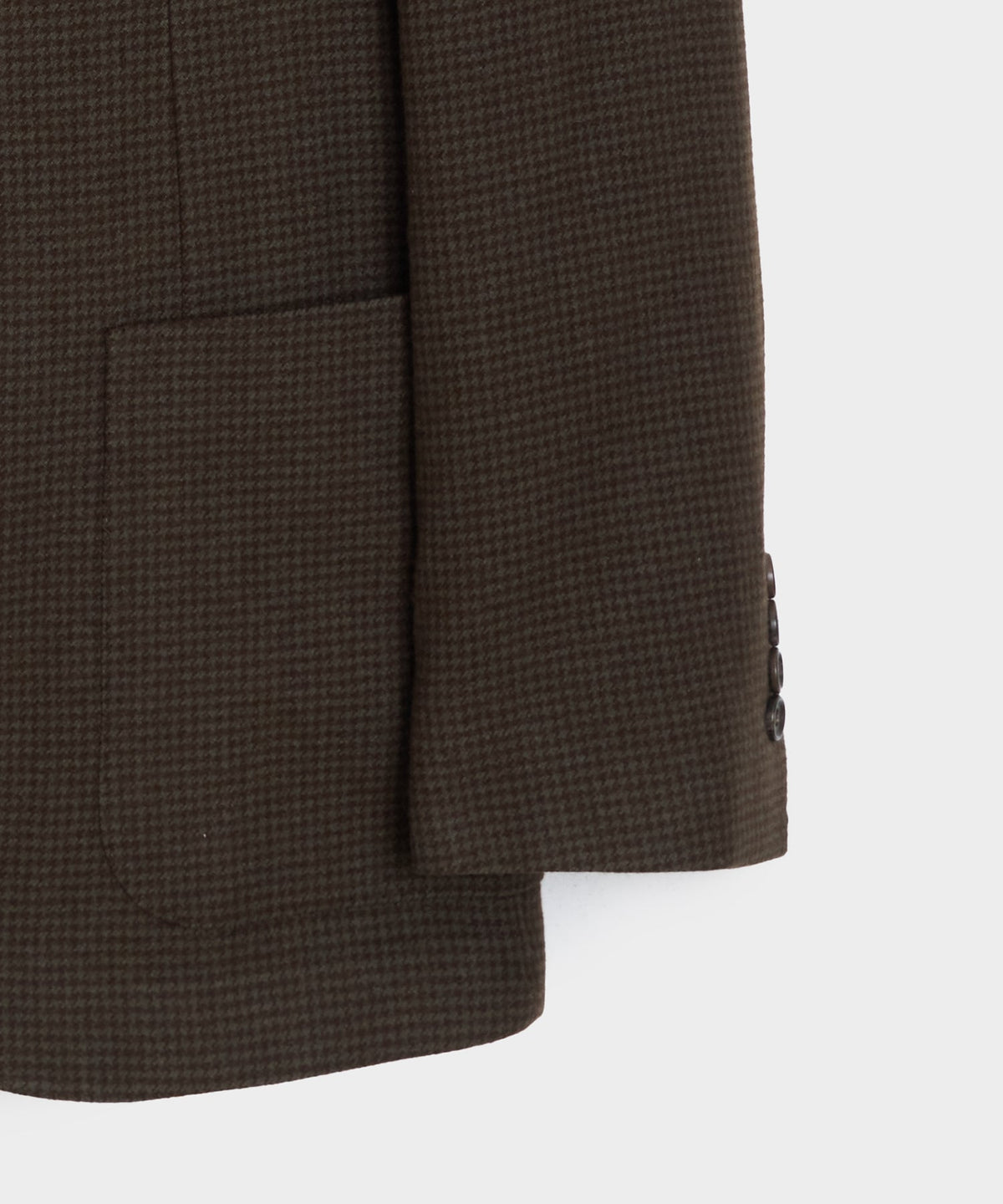 Italian Flannel Houndstooth Madison Jacket - Olive