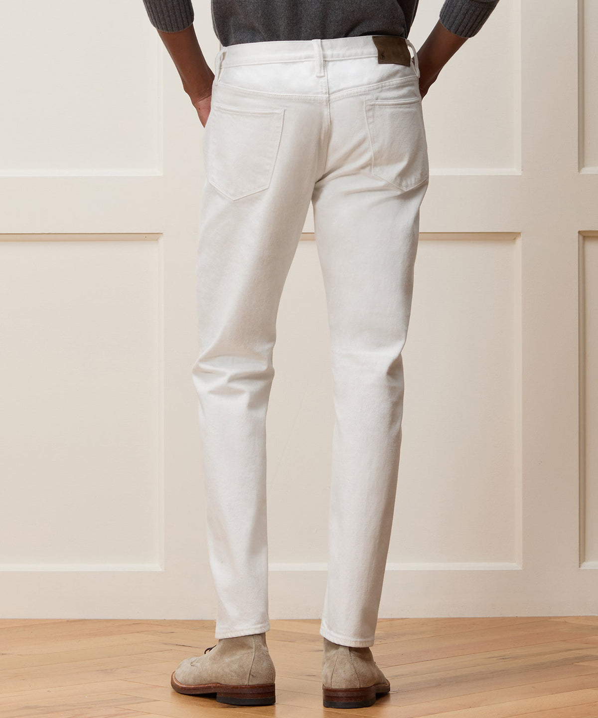 Slim Japanese Selvedge Stretch Jean - White