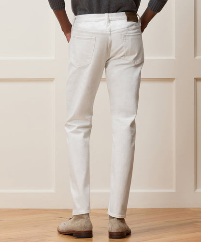Slim Japanese Selvedge Stretch Jean - White