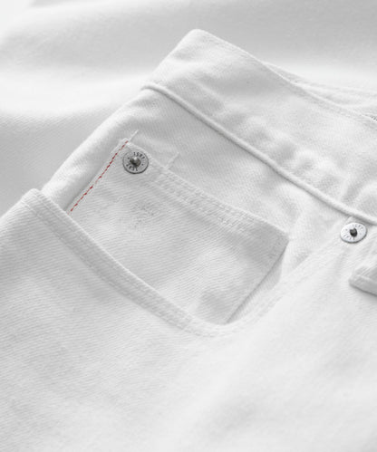 Slim Japanese Selvedge Stretch Jean - White