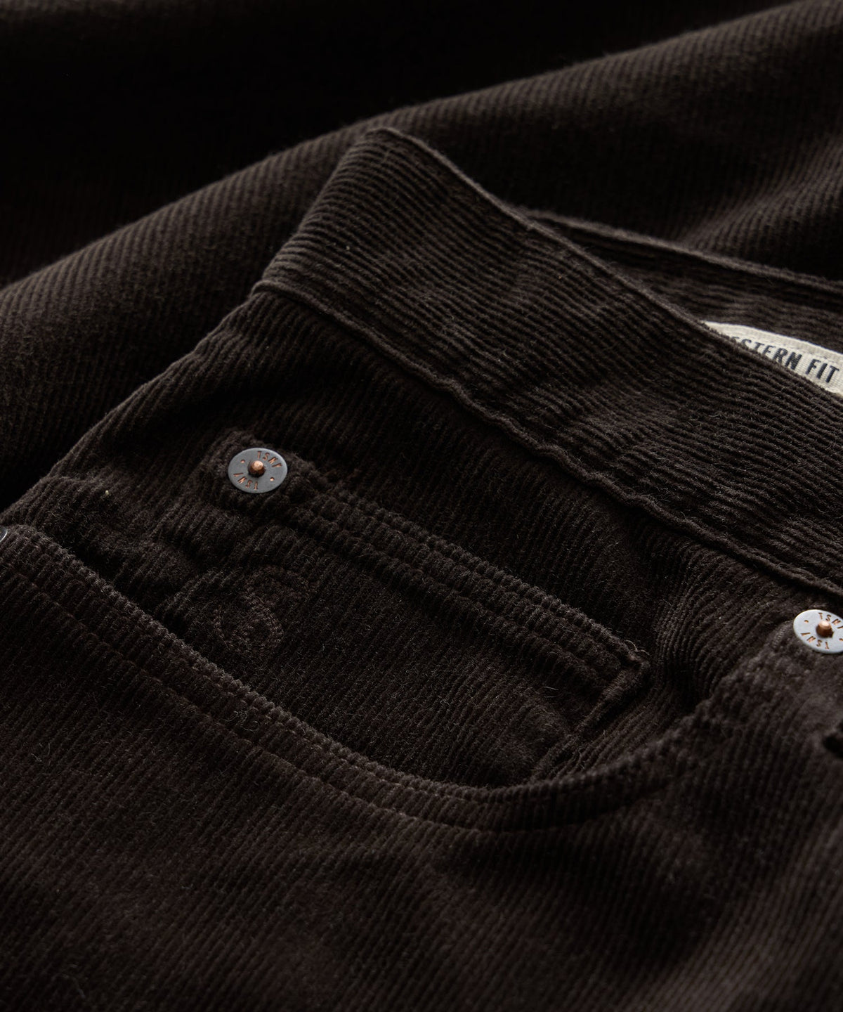 Western 5-Pocket Corduroy Pant - Caviar