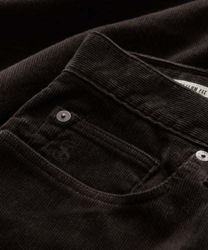 Western 5-Pocket Corduroy Pant - Caviar