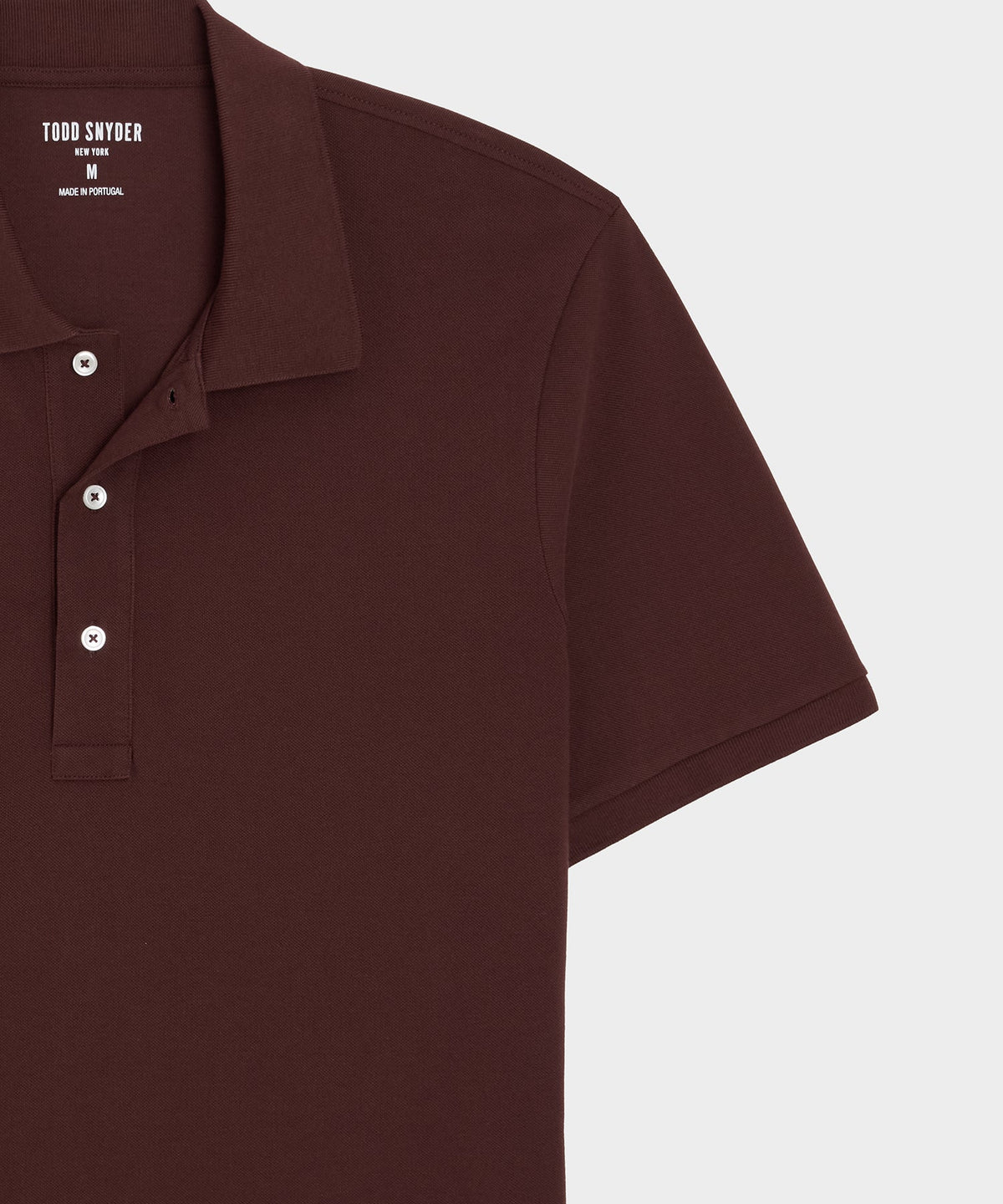 Cotton Pique Polo - Burgundy