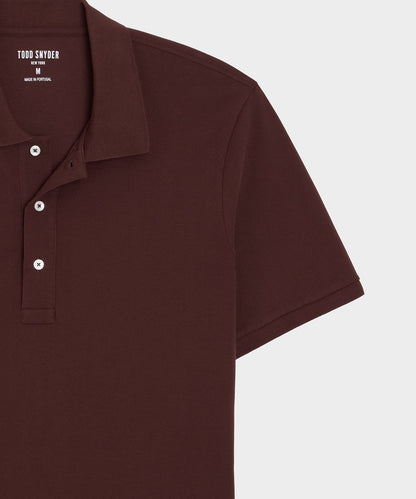 Cotton Pique Polo - Burgundy
