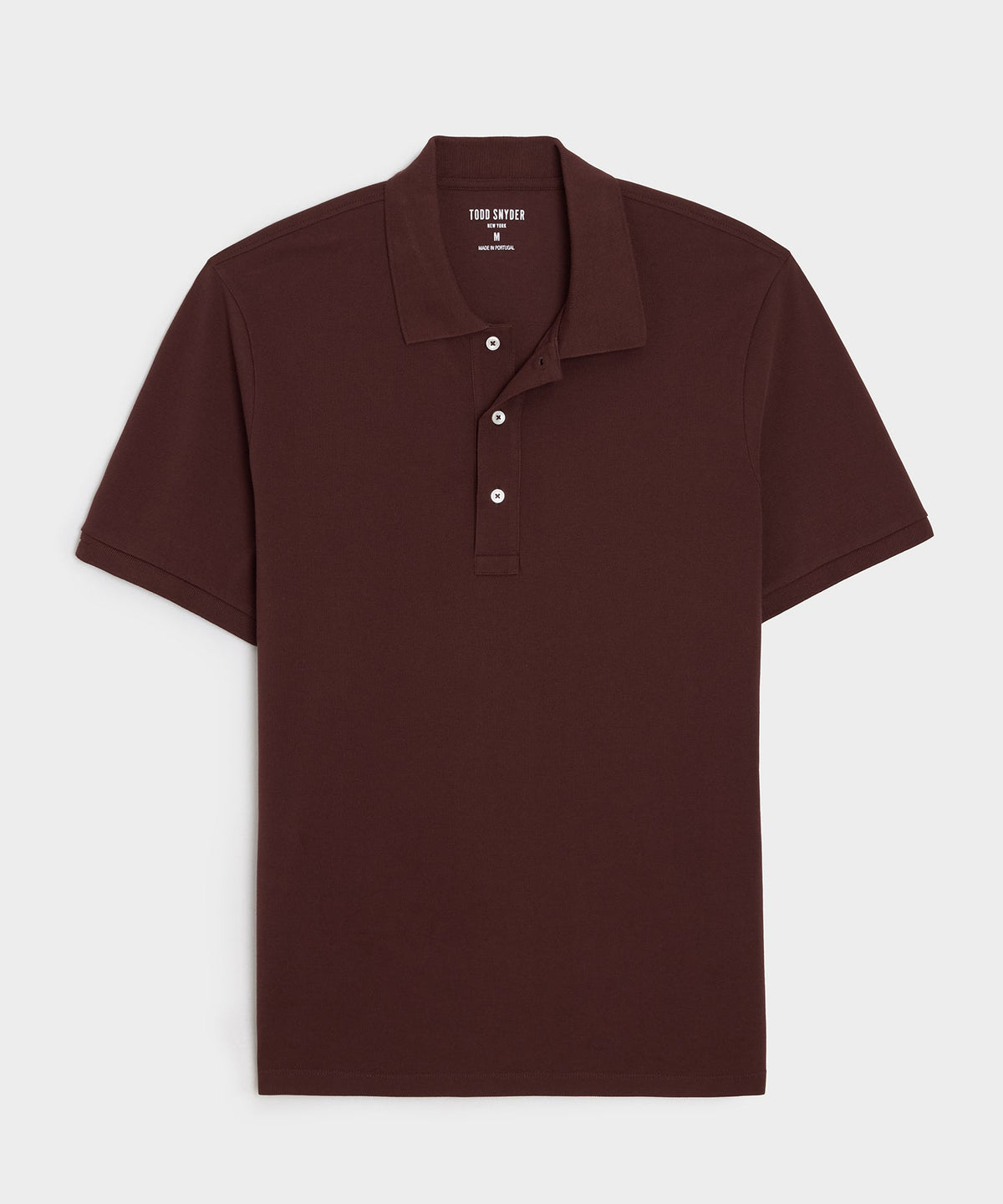 Cotton Pique Polo - Burgundy