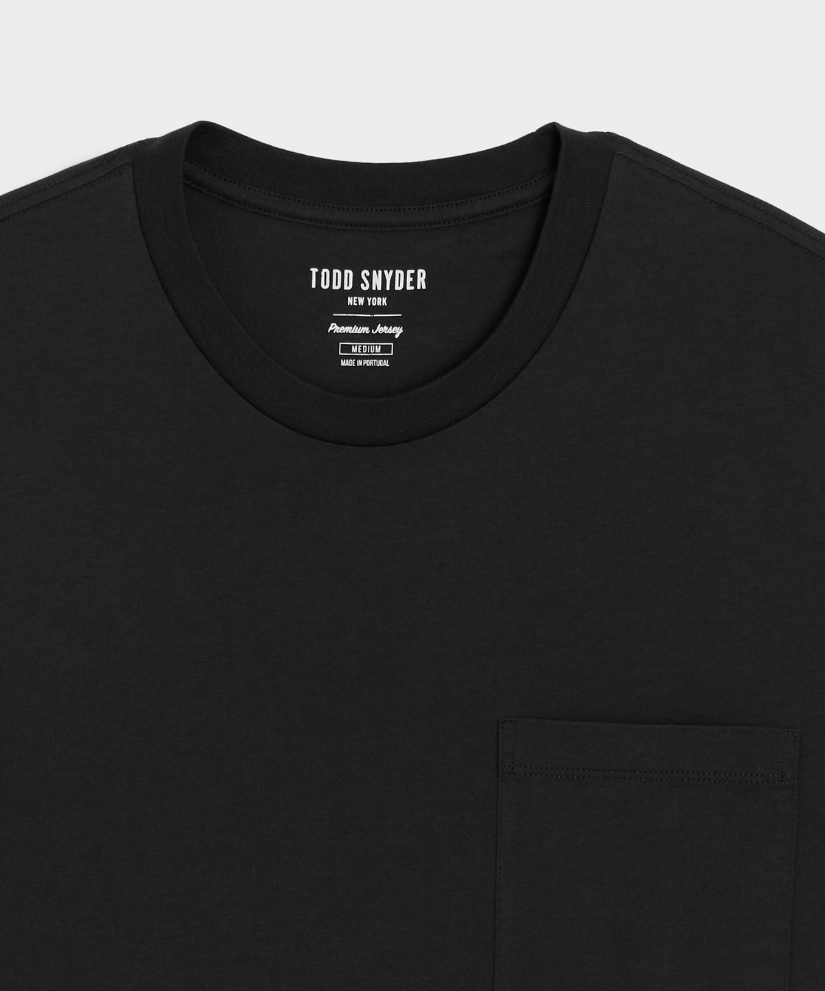 Premium Jersey Pocket Tee - Black