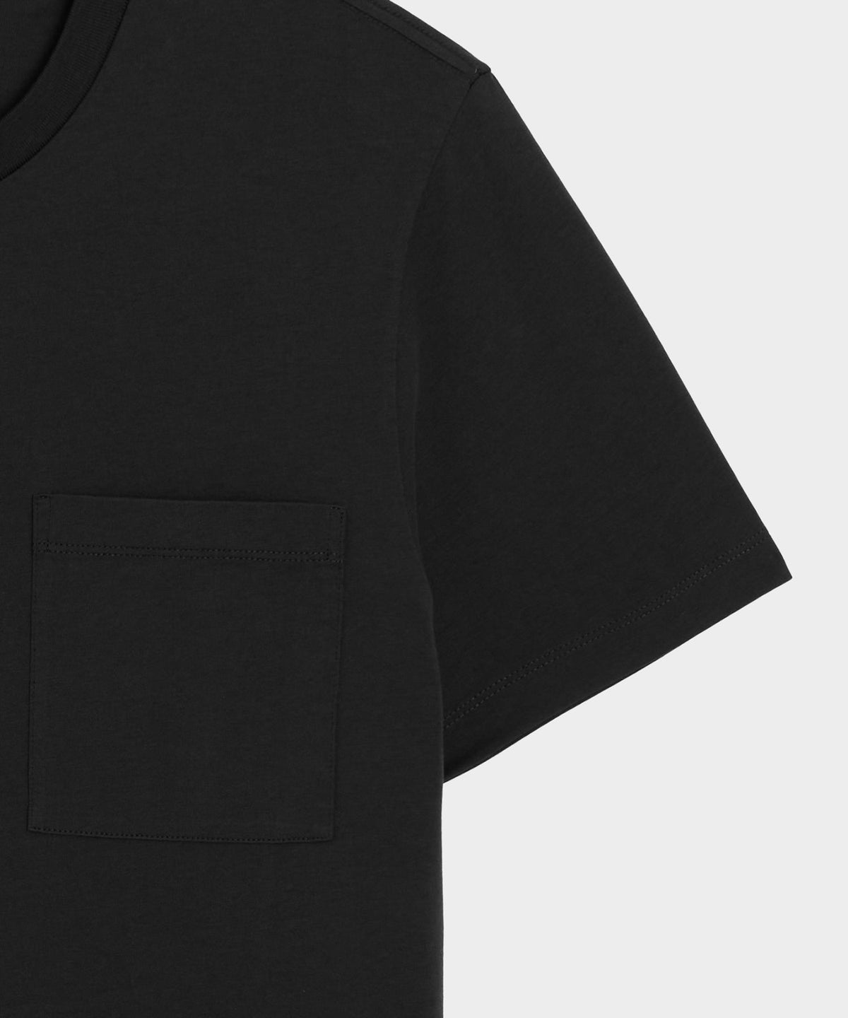 Premium Jersey Pocket Tee - Black