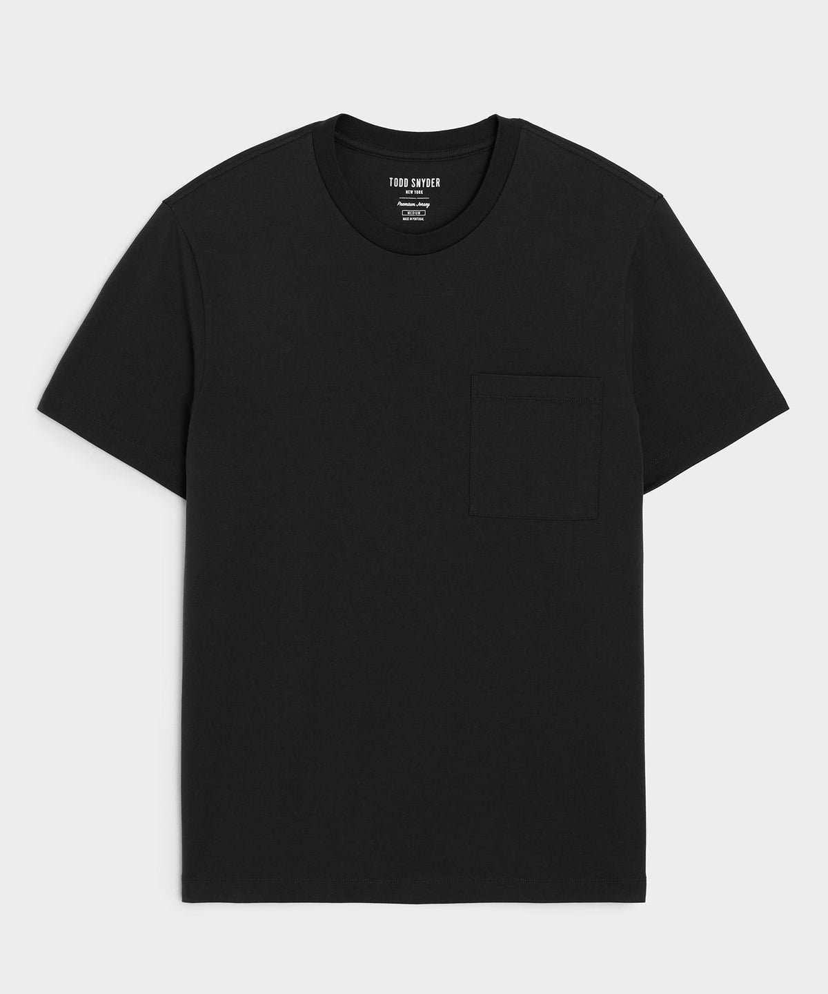 Premium Jersey Pocket Tee - Black
