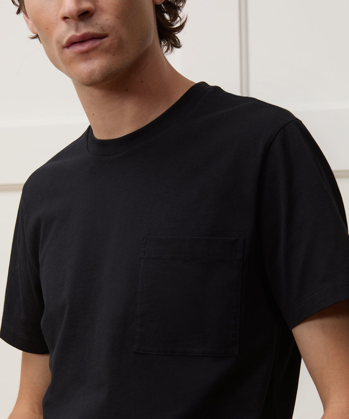Premium Jersey Pocket Tee - Black