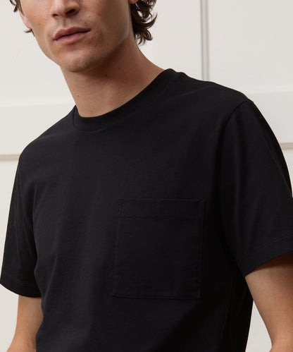 Premium Jersey Pocket Tee - Black