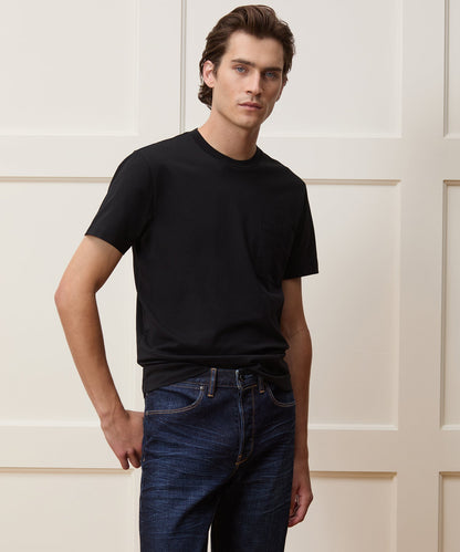 Premium Jersey Pocket Tee - Black