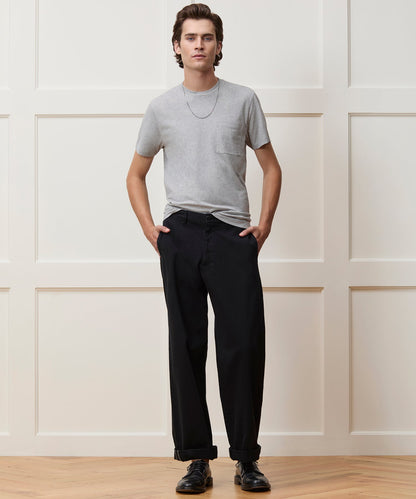 Premium Jersey Pocket Tee - Grey Heather