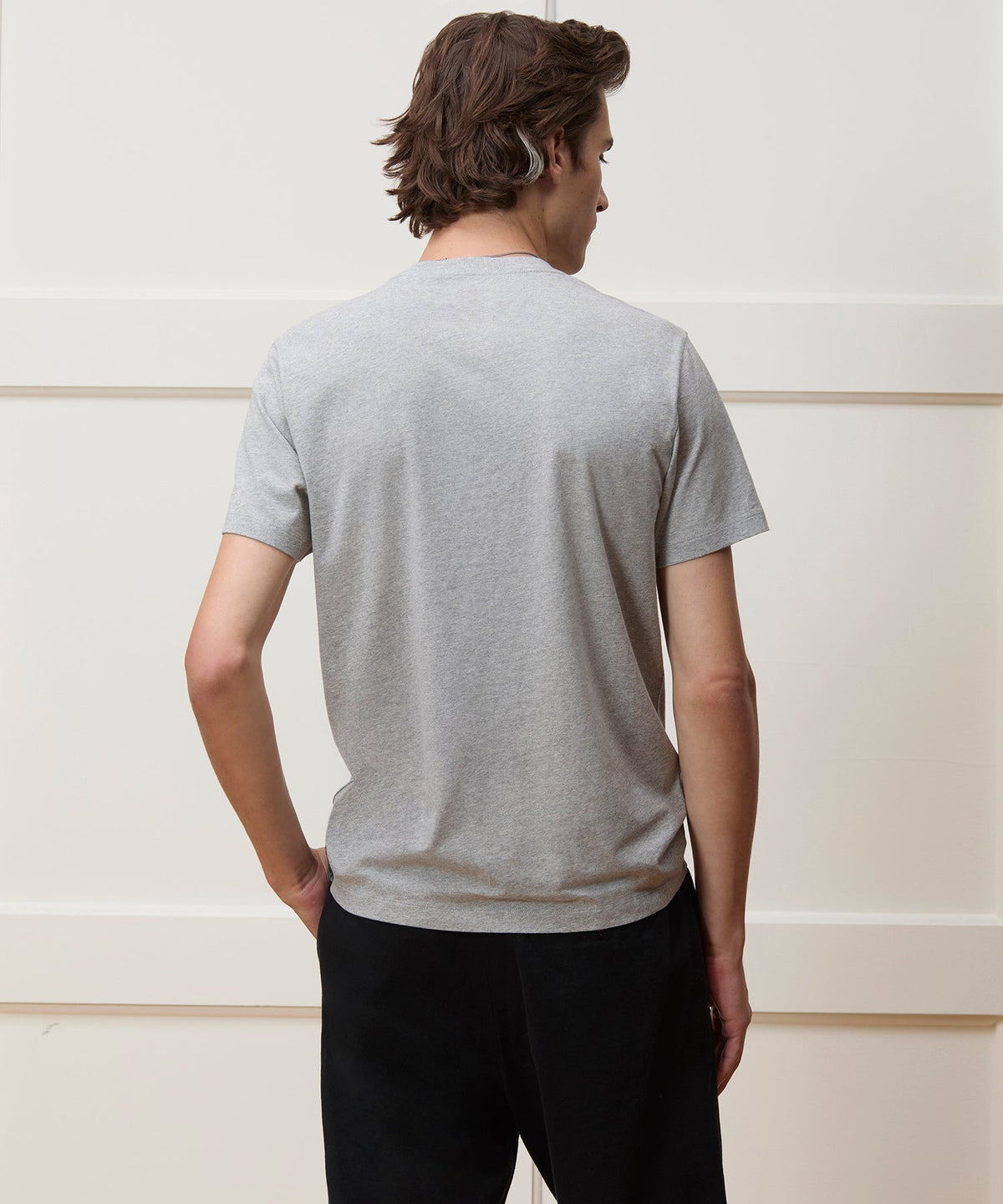 Premium Jersey Pocket Tee - Grey Heather