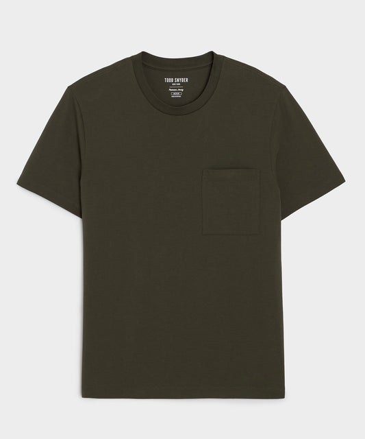Premium Jersey Pocket Tee - Snyder Olive
