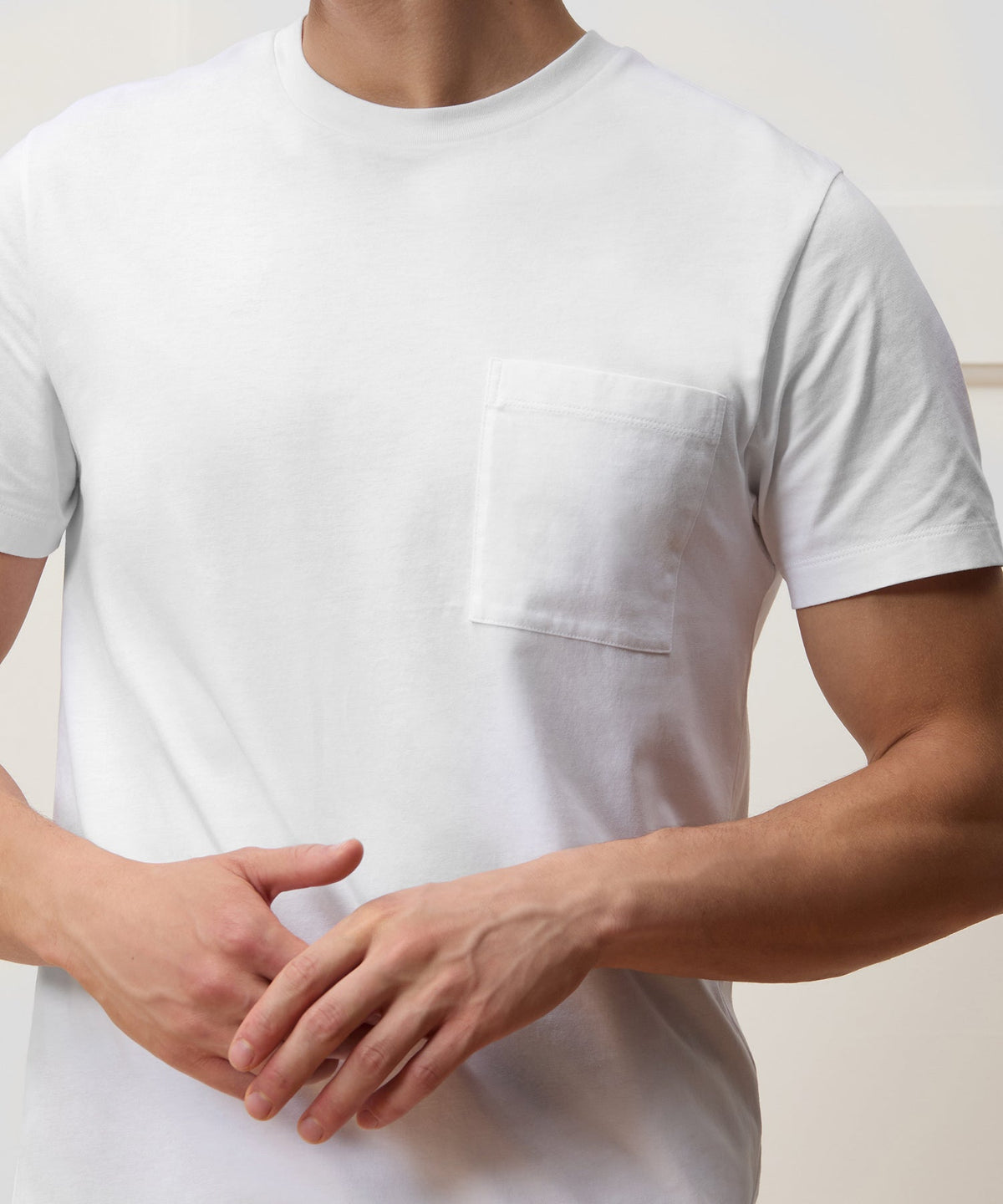 Premium Jersey Pocket Tee - White