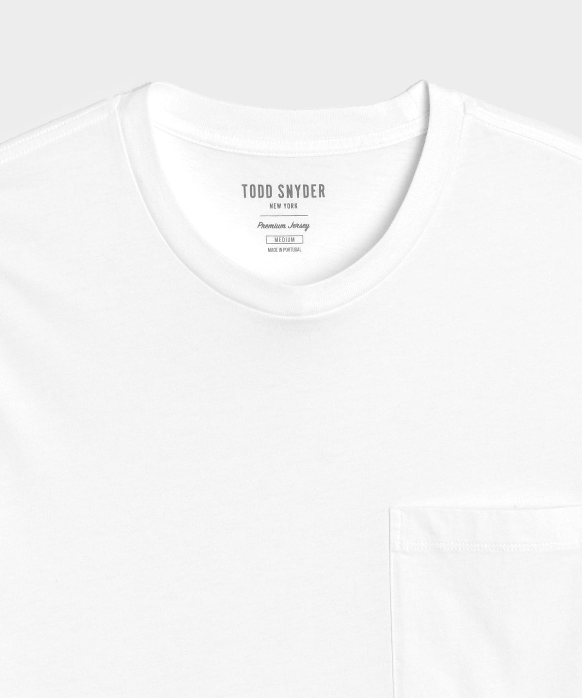 Premium Jersey Pocket Tee - White