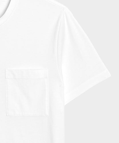 Premium Jersey Pocket Tee - White