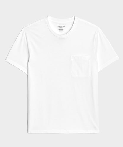 Premium Jersey Pocket Tee - White