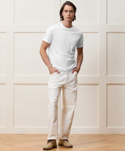 Premium Jersey Pocket Tee - White