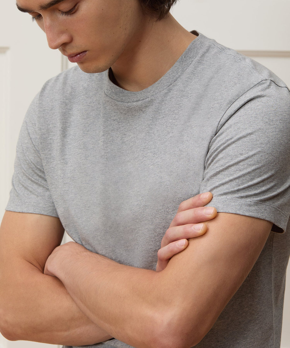 Premium Jersey Tee - Grey Heather
