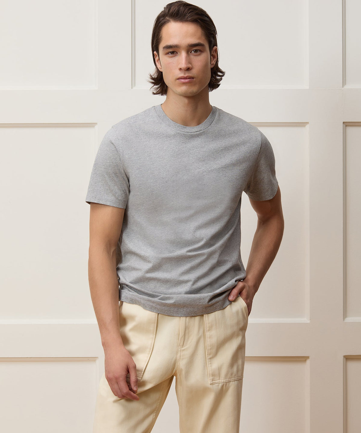 Premium Jersey Tee - Grey Heather