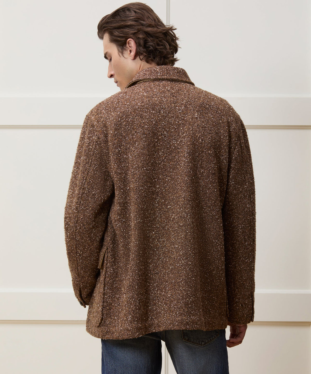 Italian Wool Walking Jacket - Brown