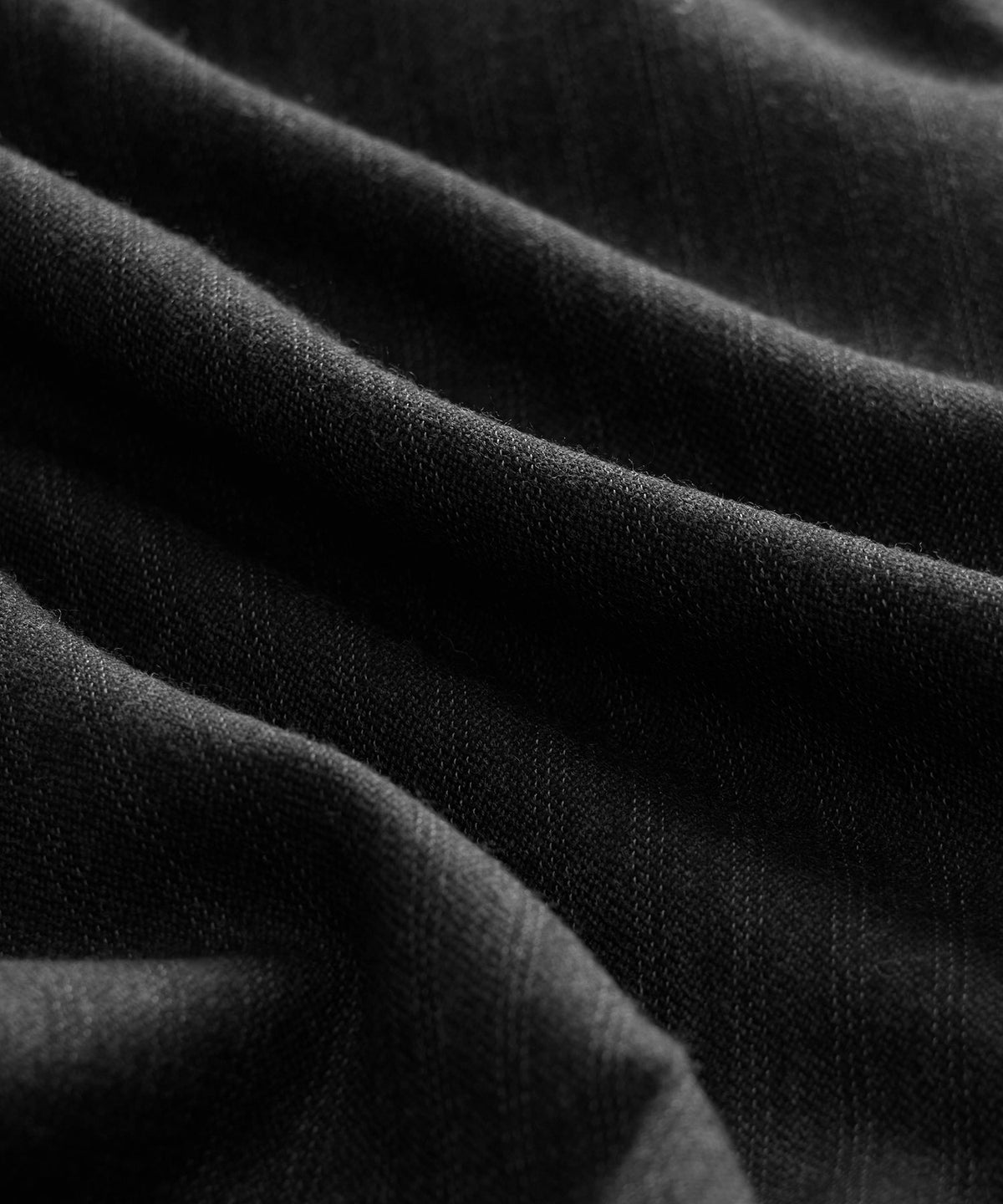 Italian Flannel Striped Hollywood Trouser - Charcoal