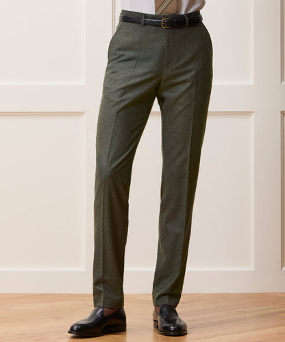 Italian Flannel Sutton Trouser - Oak Moss