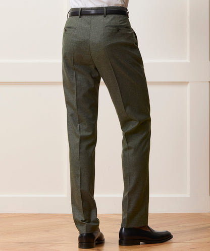 Italian Flannel Sutton Trouser - Oak Moss