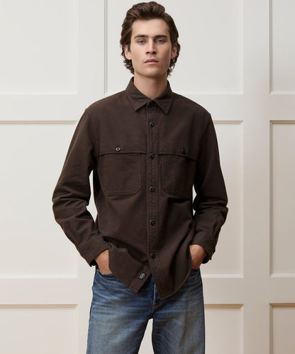 Chamois Cape Shirt - Peppercorn