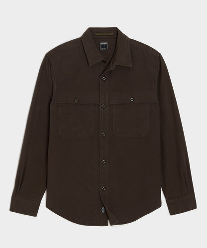 Chamois Cape Shirt - Peppercorn