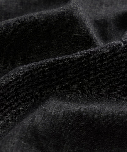 Denim Cape Shirt - Black