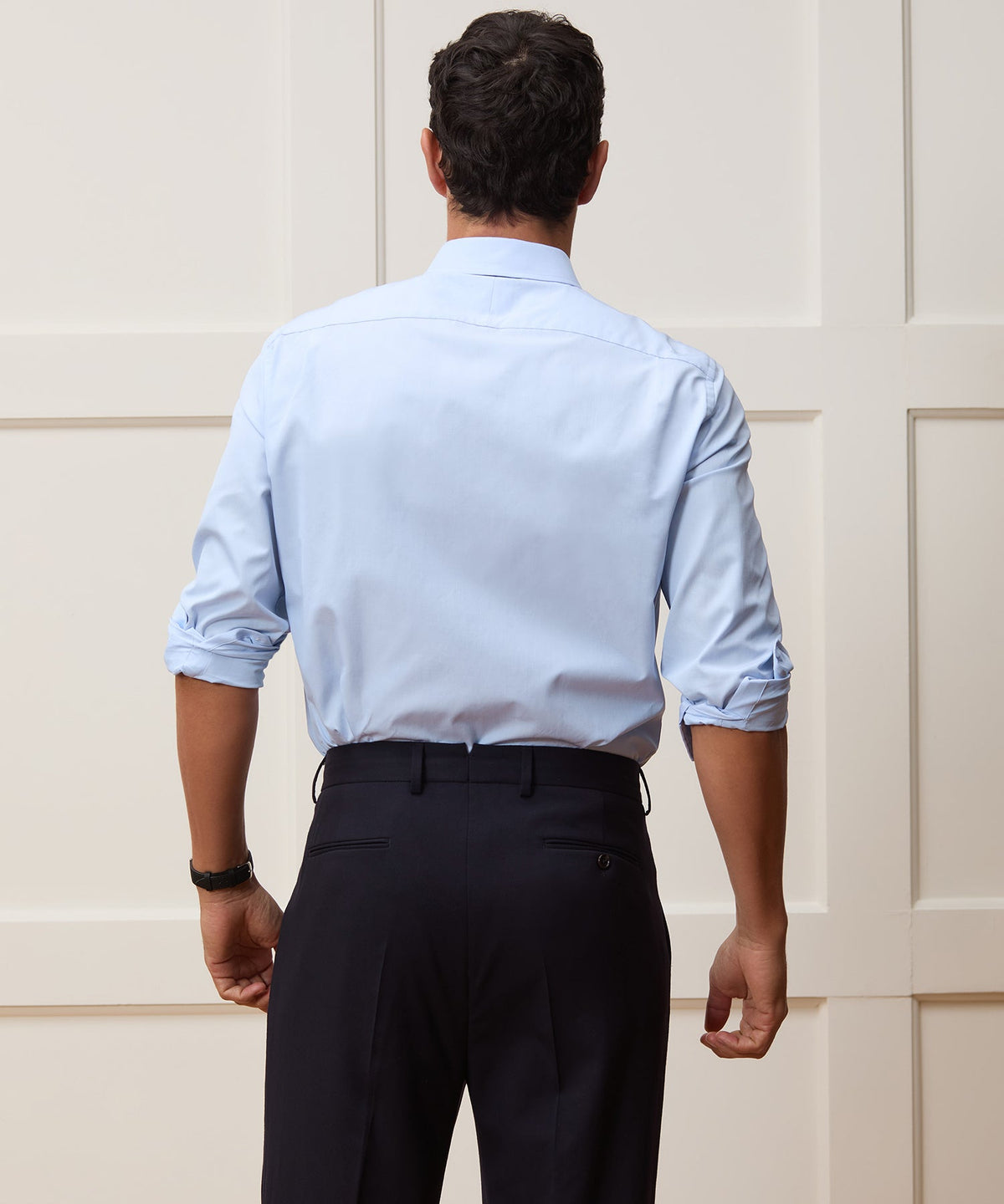 End-On-End Poplin Dress Shirt - Blue