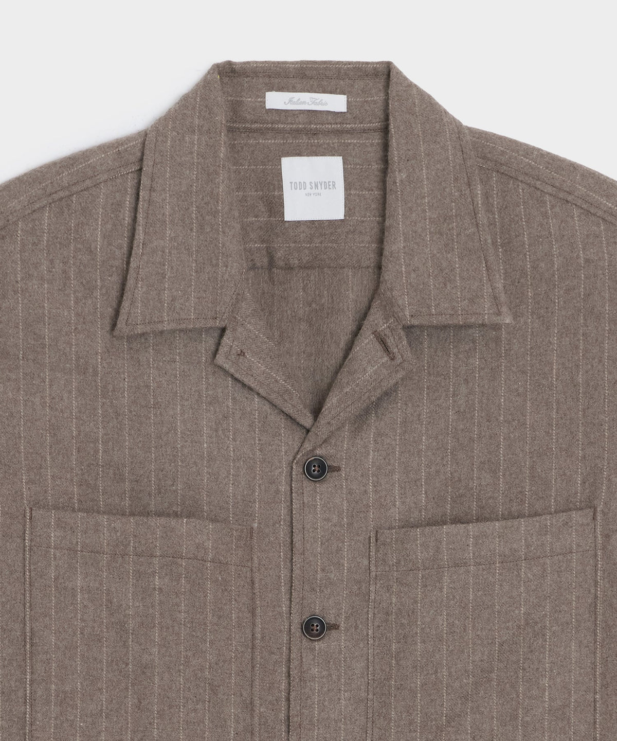 Italian Cashmere Overshirt - Umber