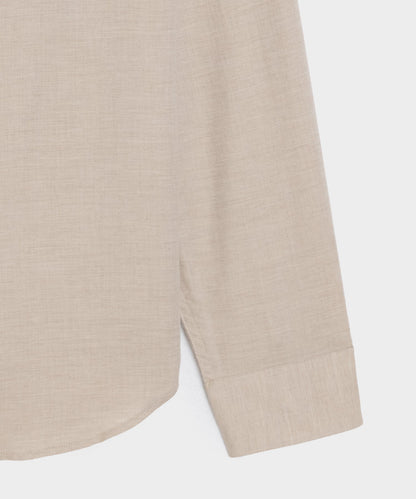 Portuguese Cotton-Cashmere Sport Shirt - Camel