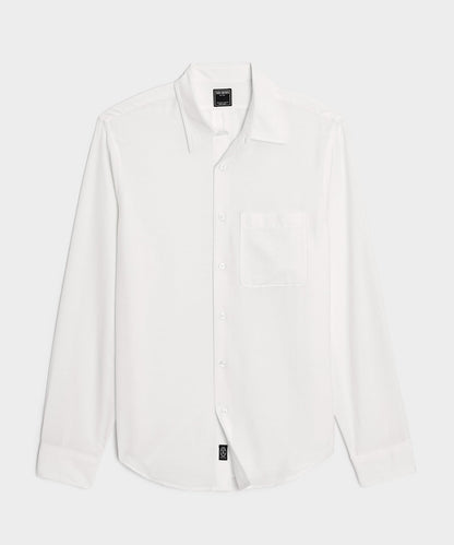 Cotton-Cashmere Sport Shirt - White