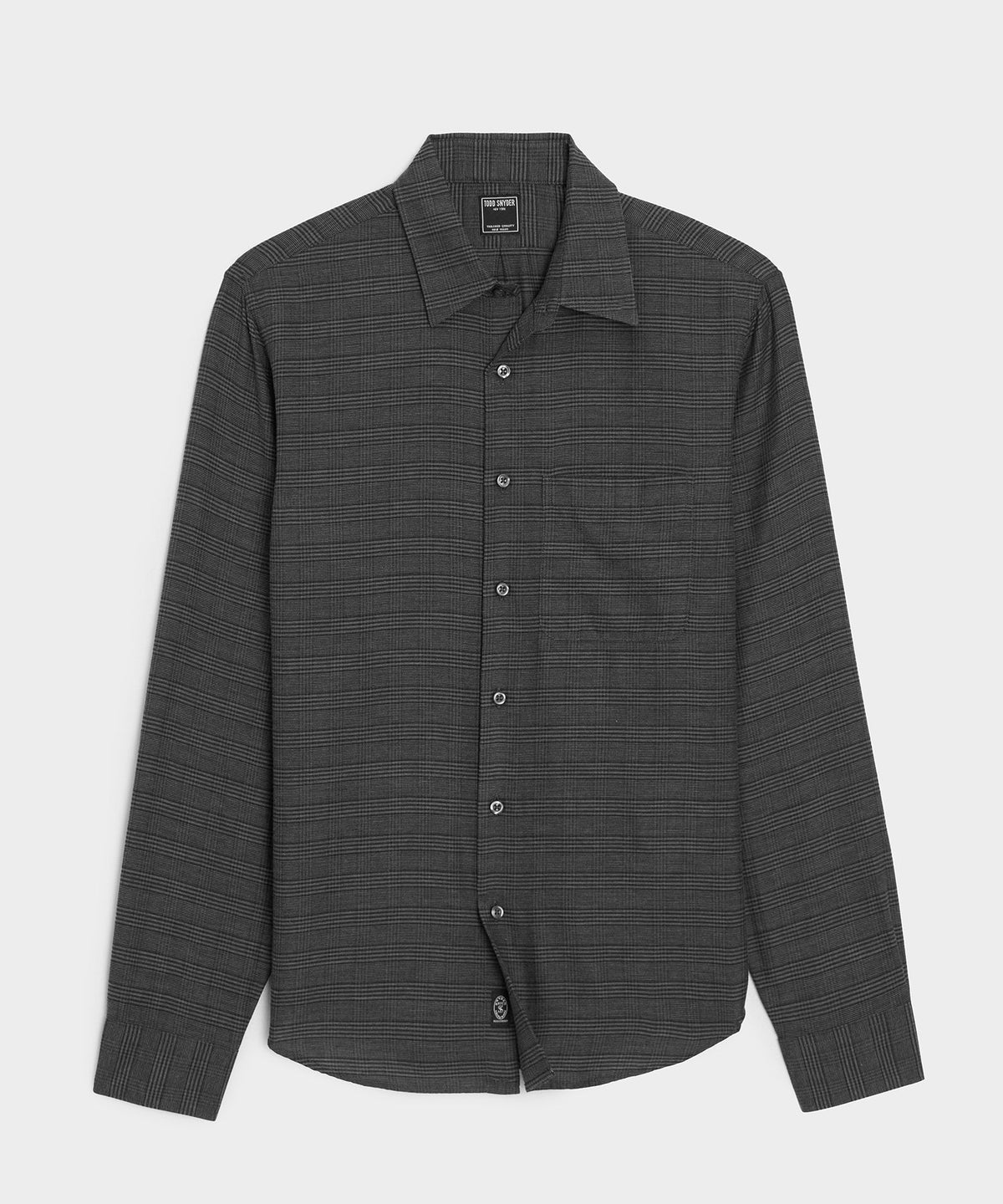 Portuguese Cotton-Cashmere Sport Shirt - Dark Charcoal