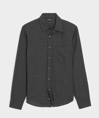 Portuguese Cotton-Cashmere Sport Shirt - Dark Charcoal